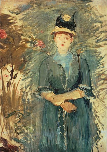 Edouard Manet Jeunne Fille dans les Fleurs